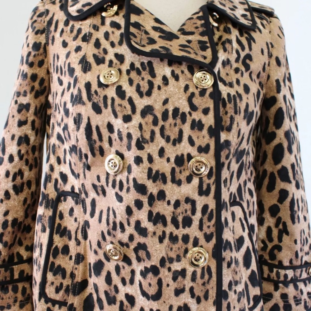White House Black Market Leopard Swing Jacket - Picture 4 of 9